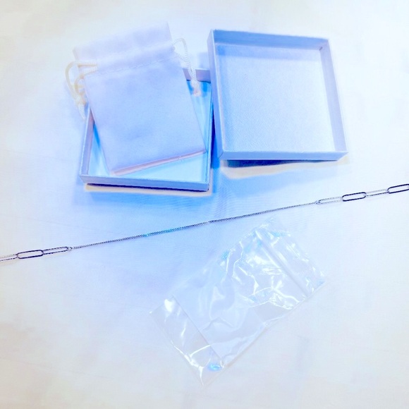 New Italian 925 Sterling Silver Necklace 36in Box Link Chain - Picture 3 of 7